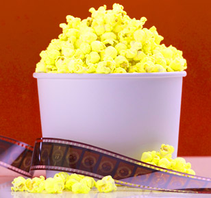 Popcorn and a movie