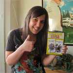 Kristen, winner of the Police Academy 2 & 3 DVD signed by BOBCAT GOLDTHWAIT!