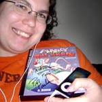 Natasha, winner of the Pinky and the Brain DVD signed by Rob Paulsen!