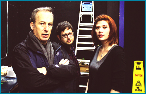 Bob Odenkirk with hosts Cole Stratton and Vanessa Ragland