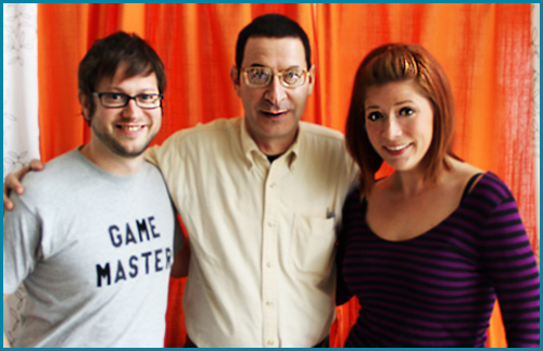 Eddie Deezen with hosts Cole Stratton and Vanessa Ragland