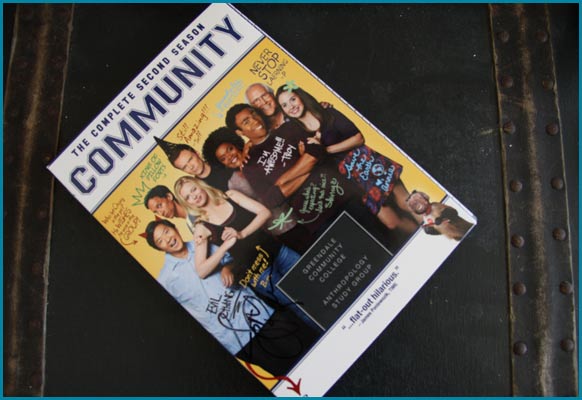 Jim Rash signed DVD of Community