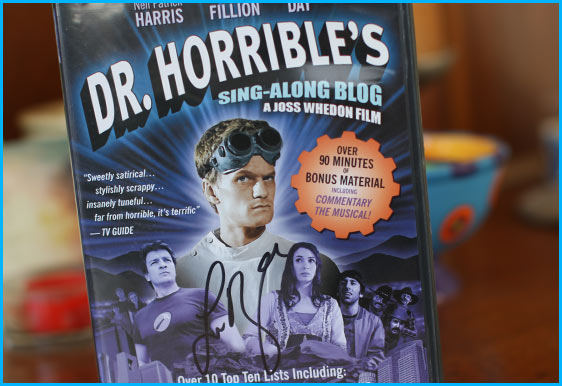 Dr. Horrible's sing-along blog signed by Felicia Day