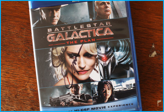 Battlestar Galactica signed blu ray by writer Jane Espenson