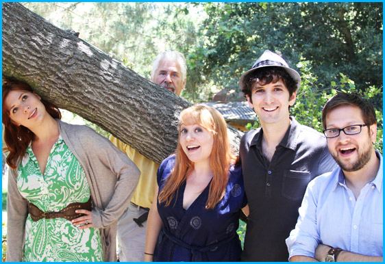 Barry Bostwick and guests Gabriel Diani and Etta Devine with hosts Cole and Vanessa