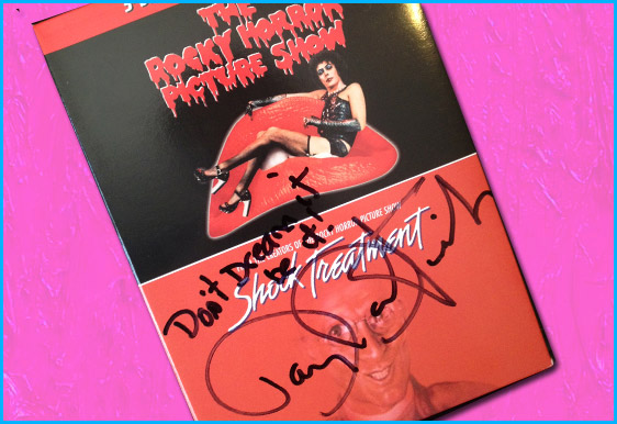 Signed Rocky Horror Picture Show dvd for give away