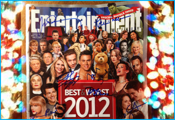 Entertainment Magazine  Best / Worst of 2012 signed by everyone