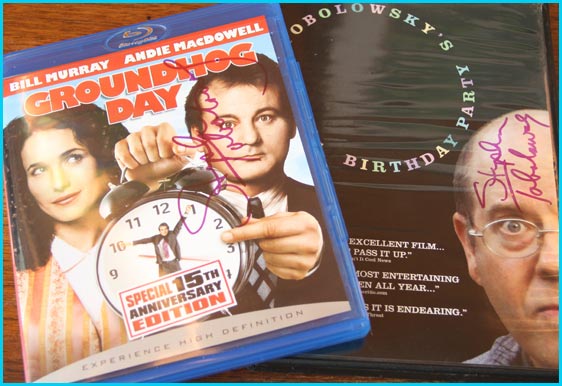 Groundhog Day and Stephen Tobolowsky's Birthday Party signed DVDs