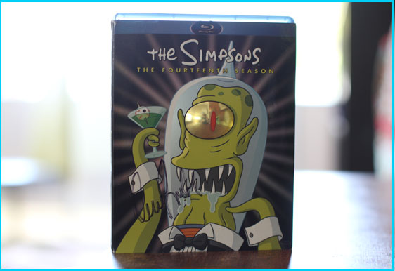 The Simpsons fourteenth season blu ray signed by Dana Gould