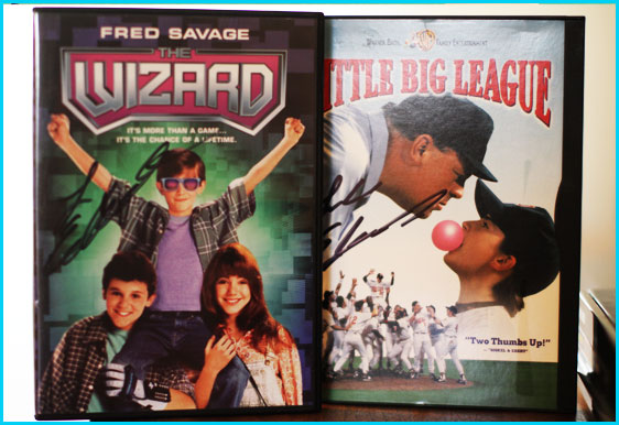 Luke Edwards signed Little Big League DVD and The Wizard DVD