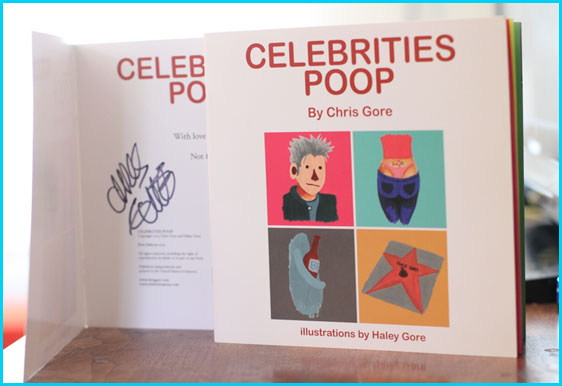 Celebrities Poop - signed by Chris Gore