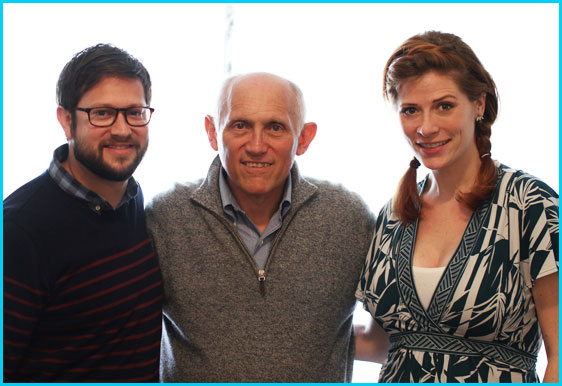 Armin Shimerman with hosts Cole Stratton and Vanessa Ragland