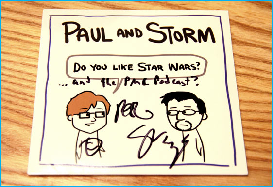 Paul and Storm signed CD