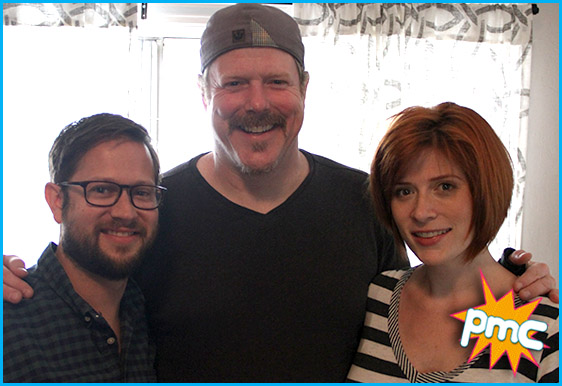 John DiMaggio with hosts Cole Stratton and Vanessa Ragland