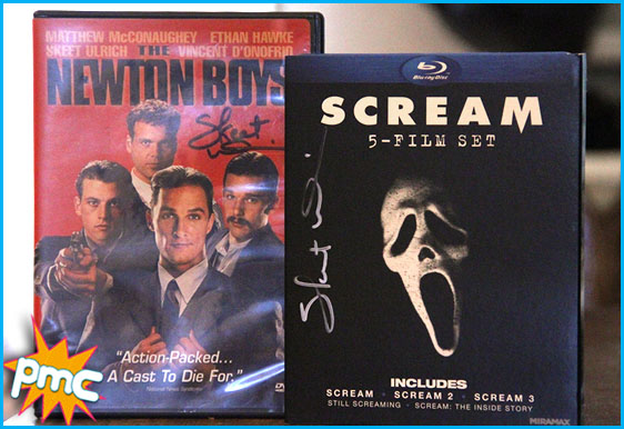 Scream and Newton Boys signed by Skeet Ulrich