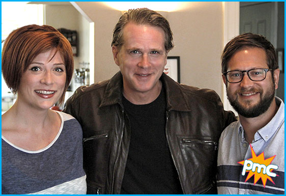 Cary Elwes with hosts Vanessa Ragland and Cole Stratton