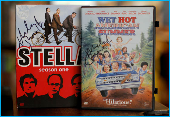 Stella and Wet Hot American Summer signed by Michael Showalter