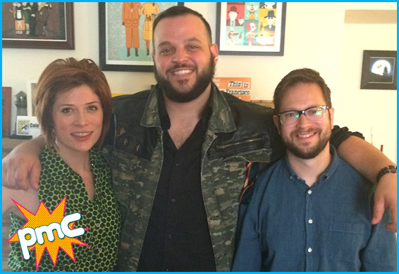 Daniel Franzese with hosts Vanessa Ragland and Cole Stratton