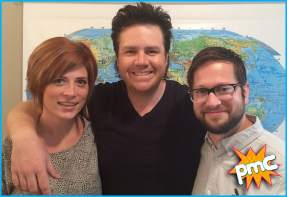 Josh McDermitt with hosts Vanessa Ragland and Cole Stratton