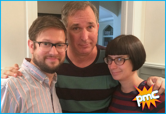 Wayne Federman with host Cole Stratton and guest host Jaime Fox