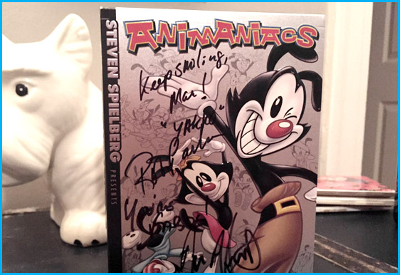 Jess Harnell and Rob Paulson signed Animaniacs DVD set