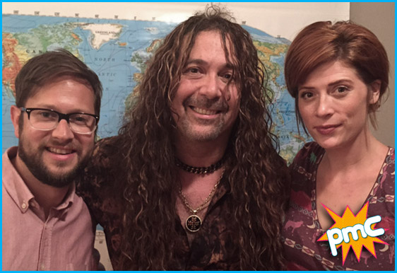 Jess Harnell with hosts Cole Stratton and Vanessa Ragland