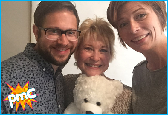 Dee Wallace with hosts Cole Stratton and Vanessa Ragland