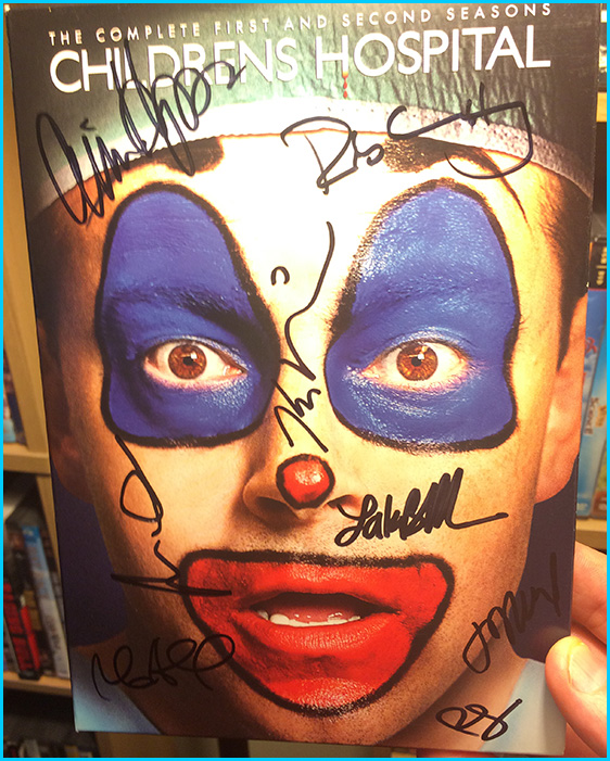 Childrens Hospital DVD signed by Rob Huebel and Lake Bell